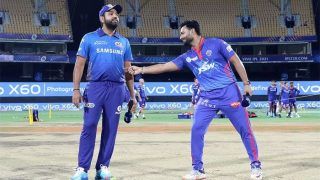 Live MI vs DC Score and Updates IPL 2021, Match 46: MI Looking For a Win to Keep Play-Off Hopes Alive